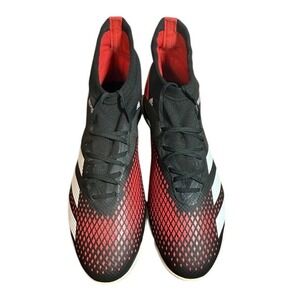 Adidas Predator Freak FG Soccer Cleats Black Red Mens Size 13.5 EF2209